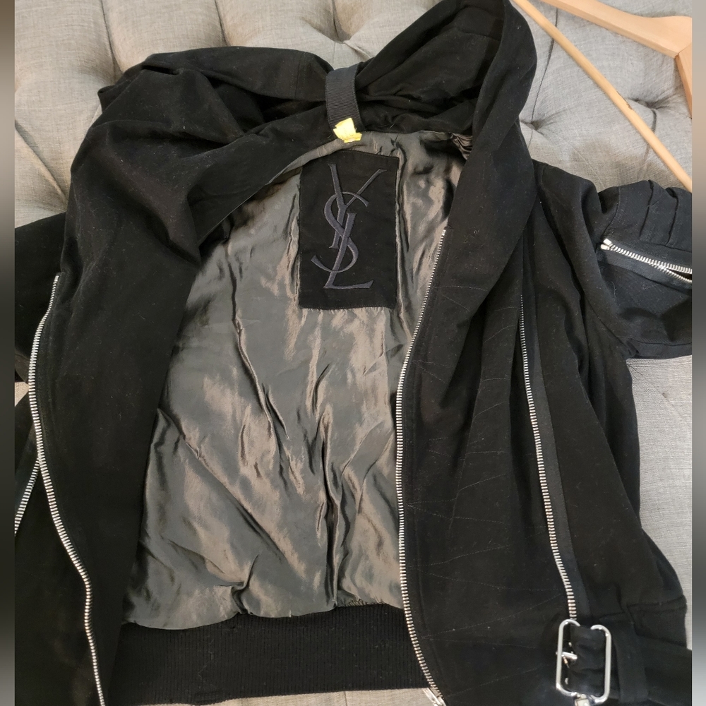 Black YSL bomber Jacket  Unisex Men's Medium/ Women's Large